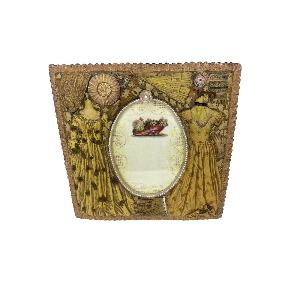Vintage Style Picture Frame Dress Decor Oval‎ Photo Display Tabletop Decor